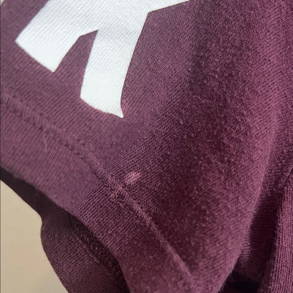 PINK Victoria's Secret Maroon V-Neck Tee - Picture 5 of 5